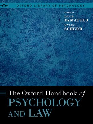 cover image of The Oxford Handbook of Psychology and Law